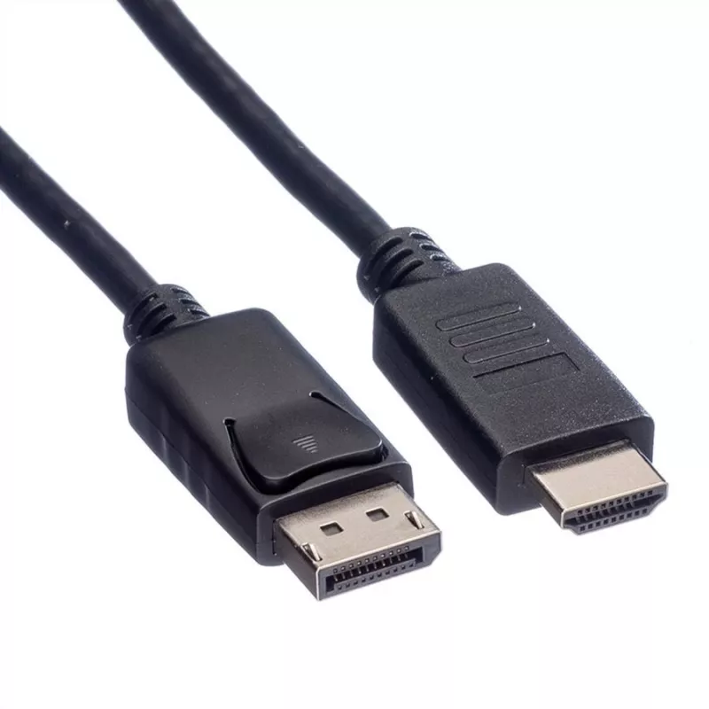 ROLINE - adaptérový kábel - DisplayPort samec na HDMI samec - 4.5 m - tienený - čierny (11.04.5783)
