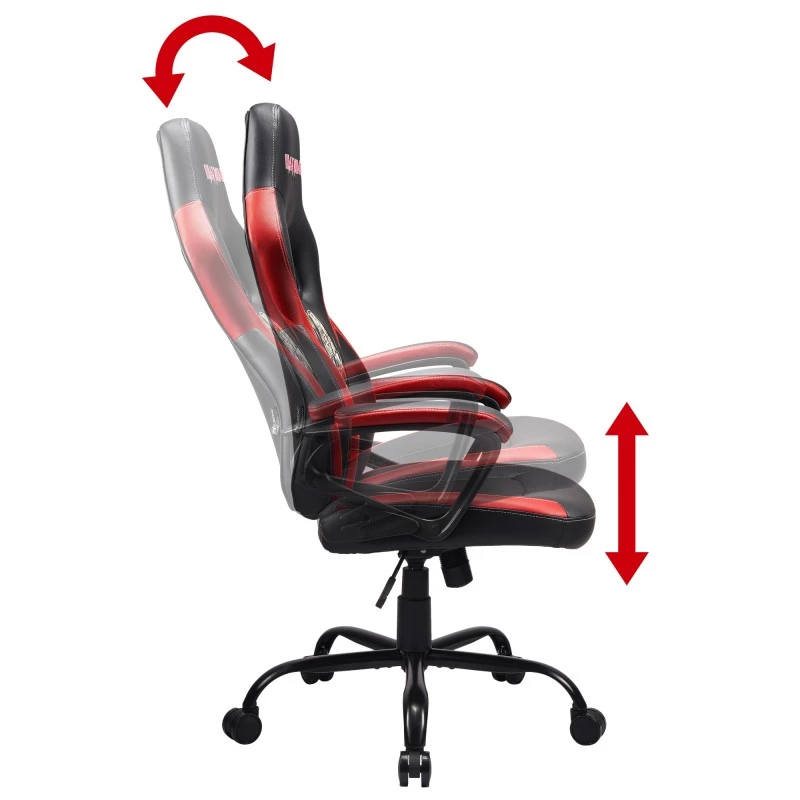 Subsonic SA5642-IM1 kancelárska stolička čalúnené sedadlo čalúnené operadlo čierna červená