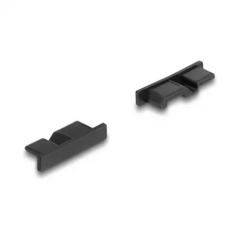 DeLOCK 64243 ochranná krytka konektora samica USB Micro-B čierna 10 ks