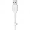Kábel Belkin Cbl Scicone USB-A LTG 2M blc biely USB A USB C Lightning