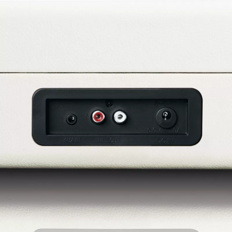 Lenco TT-115CR gramofón s remeňovým pohonom, Bluetooth, USB-A, slúchadlový konektor 3,5 mm, 4 W RMS, krémový