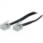 S/CONN 10 m RJ11 čierny transparentný kábel TC 70090 / 50319 ShiverPeaks