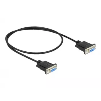 Sériový kábel RS-232 DeLOCK 87308 0,5 m konektor samica na konektor samica