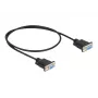 Sériový kábel RS-232 DeLOCK 87308 0,5 m konektor samica na konektor samica
