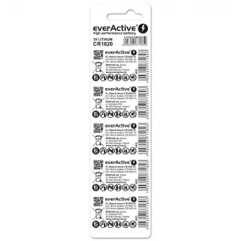 Lítiová batéria mini everActive CR1620 5 ks