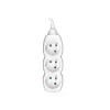 Tracer PowerCord predlžovací kábel, 3 zásuvky, 3 m, biely