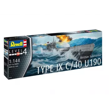 Plastový model German Submarine T.IX C/40 1/144