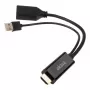HDMI na DisplayPort adaptérový kábel Akasa AK-CBHD24-25BK