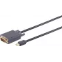 DisplayPort na VGA kábel ShiverPeaks 1 m Mini DisplayPort 1.2 na VGA, čierny