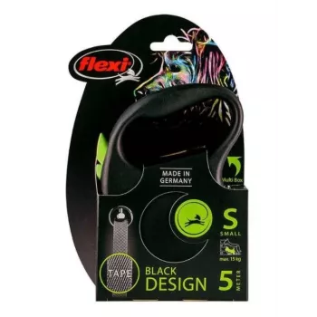 FLEXI Black Design S - navíjacie vodítko - 5 m