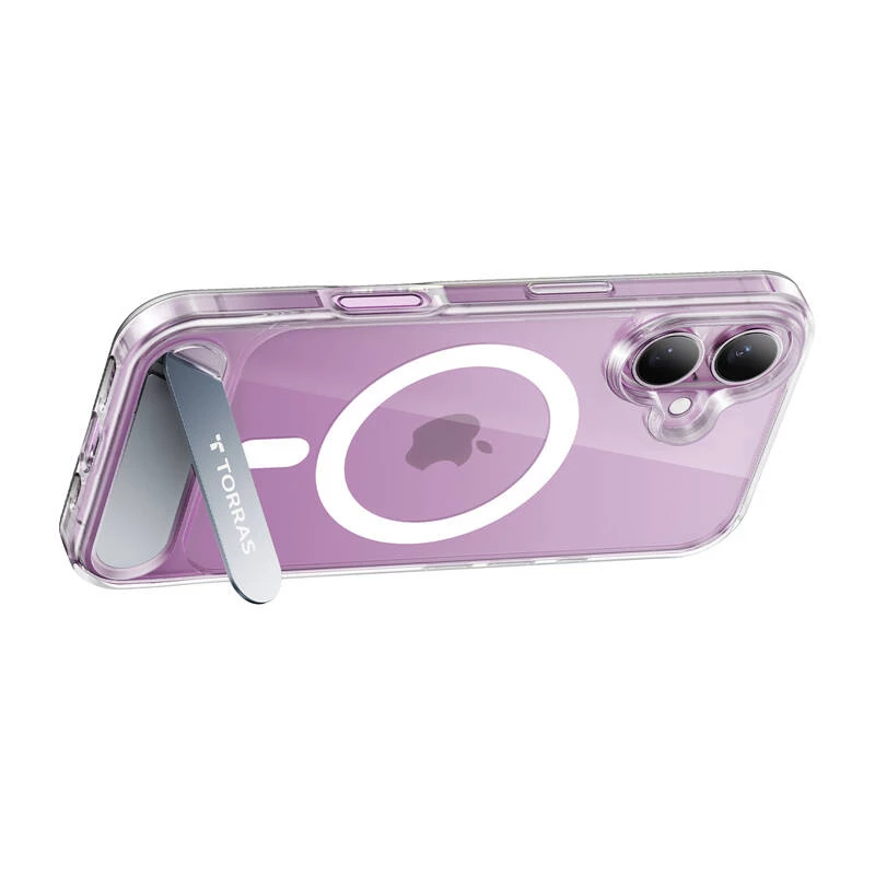 Priehľadné ochranné puzdro pre iPhone 16 Torras PSTAND SERIES X00FX1932