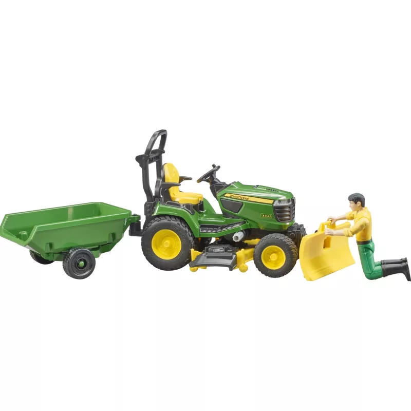 Bruder bworld John Deere sedacia kosačka na trávu, model hračkárskeho vozidla