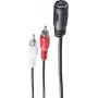 Audio kábel ShiverPeaks BS10501 0,2 m DIN (5-pinový) 2 x Cinch čierny