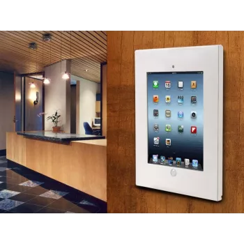 Maclean MC-676 bezpečnostné puzdro pre iPad 2/3/4/Air/Air2 s ochranou proti krádeži a držadlom na reklamu