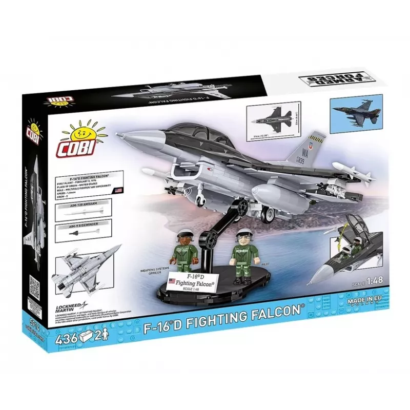 Stavebnica Cobi F-16D Fighting Falcon, 436 dielov, mierka neuvedená
