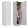 Skriňa na oblečenie Top e Shop SD-50 BI s 5 policami, 1 dvere, biely rám