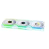 Ventilátor Lian Li UNI FAN SL Wireless LCD 120 12 cm biely 3 kusy