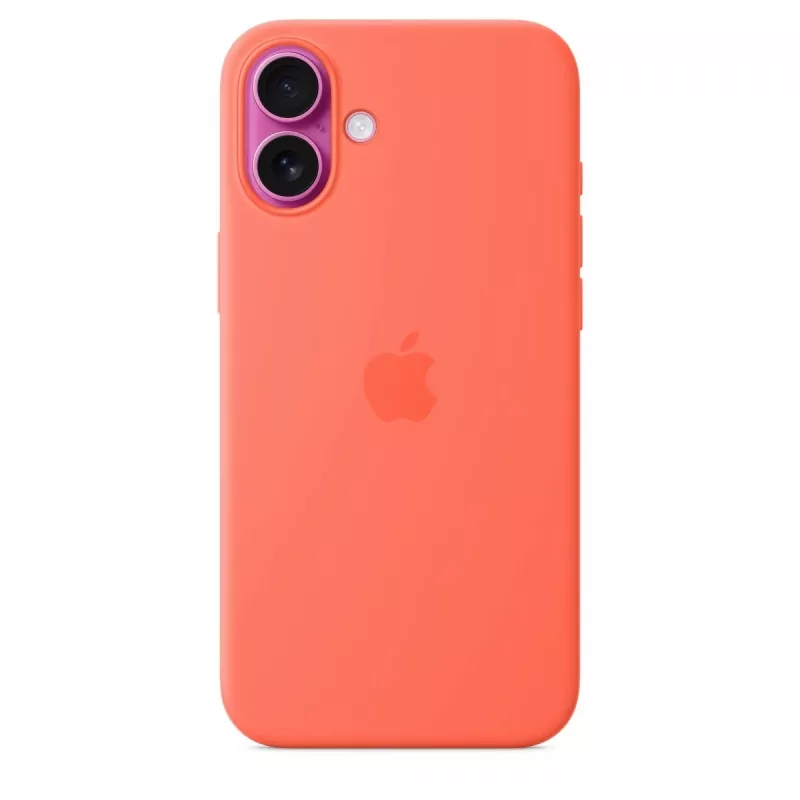 iPhone 16 Plus silikónové puzdro s MagSafe - Mandarine