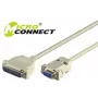 Microconnect IBM029 sériový kábel sivý 3 m DB-9 DB-25