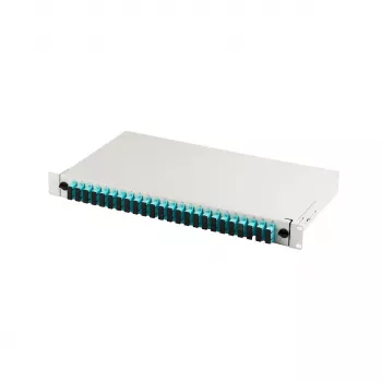 Patch panel A-LAN DN-96422/3 24x SC Duplex OM3 sivý
