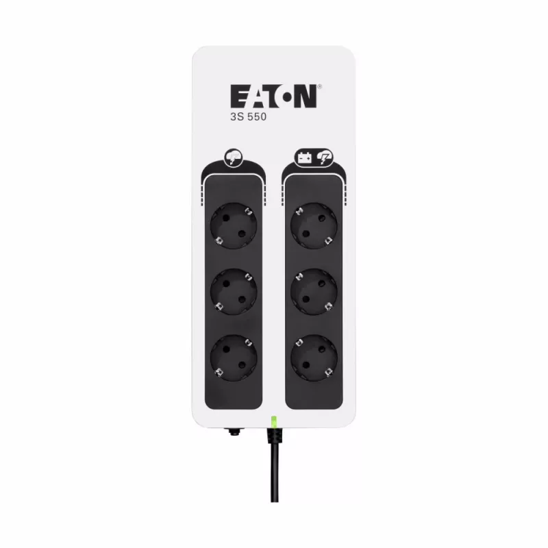Eaton 3S 550 DIN 0,55 kVA 330 W 6 AC zásuviek