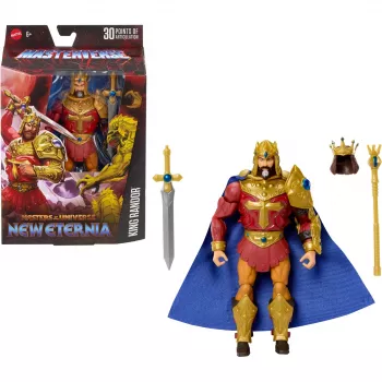 Akčná figúrka MATTEL Masterverse King Randor JBP79 — zberateľská, pohyblivá figúrka