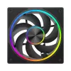 Skriňový ventilátor MODECOM VOLCANO LOOP 120 ARGB, 120 mm, PWM, 400–1400 ot/min, čierny