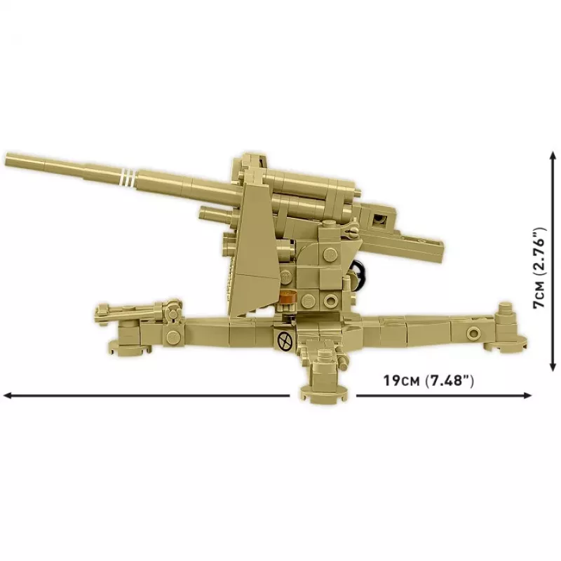 Cobi stavebnica z kociek 8,8 cm Flak 18 – 232 dielov, mierka 1:35