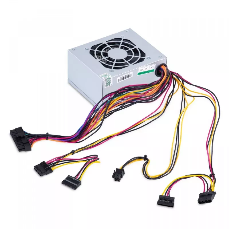 Akyga AK-S1-300 300 W SFX napájací zdroj, pasívne PFC, 80 mm ventilátor, čierna