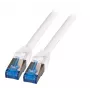 EFB-Elektronik RJ45 patch kábel Cat.6A S/FTP TPECat.7 surový kábel superflex biely 2m výrobca: EFB Elektronik (K5525FWS.2)