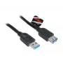 USB 3.0 kábel Akasa AK-CBUB02-15BK 1,5m čierny