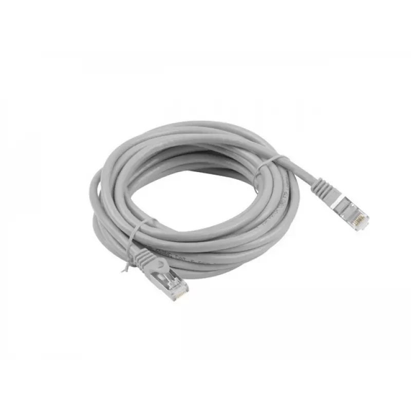 LANBERG sieťový kábel Cat6 F/UTP RJ-45 na RJ-45 10 m sivý