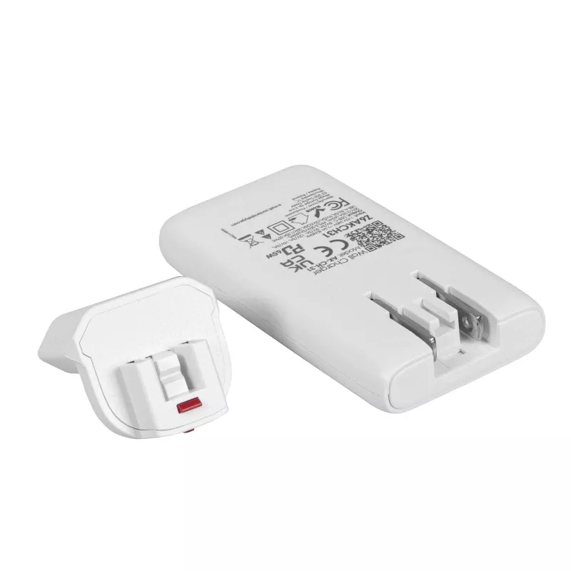 Akyga AK-CH-31 plochá GaN USB nabíjačka 65 W, USB-C PD + USB-A, biela