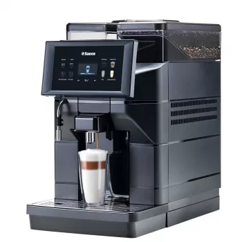 Plnoautomatický kávovar Saeco AURORA M2 — 1900 W, 4 l nádrž na vodu, zásobník na zrná 1,2 kg, integrovaný mlynček a penovač mlieka, TFT dotykový displej