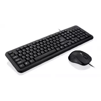 iBox OFFICE KIT II sada klávesnica-myš s USB, QWERTY, angličtina, čierna