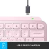Logitech MX Keys Mini minimalistická bezdrôtová podsvietená klávesnica - ROSE - CENTRAL (DE)