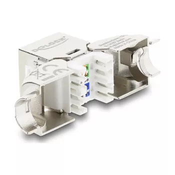 RJ45 Keystone modul konektor samica Cat.6A DELOCK 90798 — LSA pripojenie