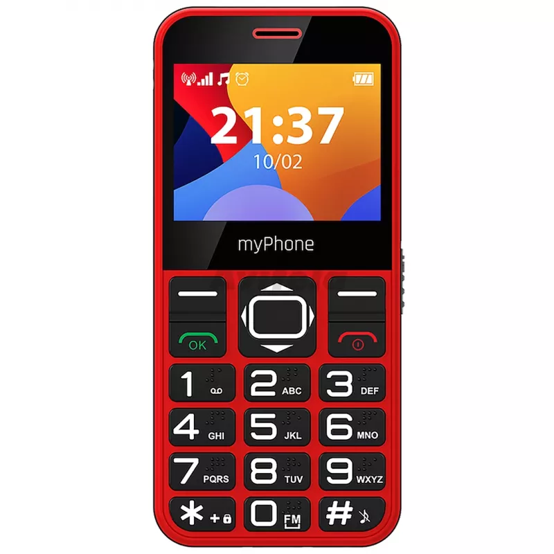 myPhone Halo 3 mobilný telefón, 2,31 palca IPS, Single SIM, 1000 mAh, červený