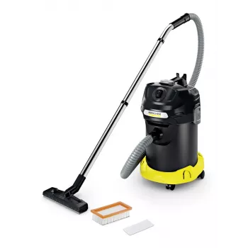 Vysávač na suché vysávanie Karcher AD 4 Premium — 17 l, 600 W, bez vrecka, kovová hadica, chrómová rúra