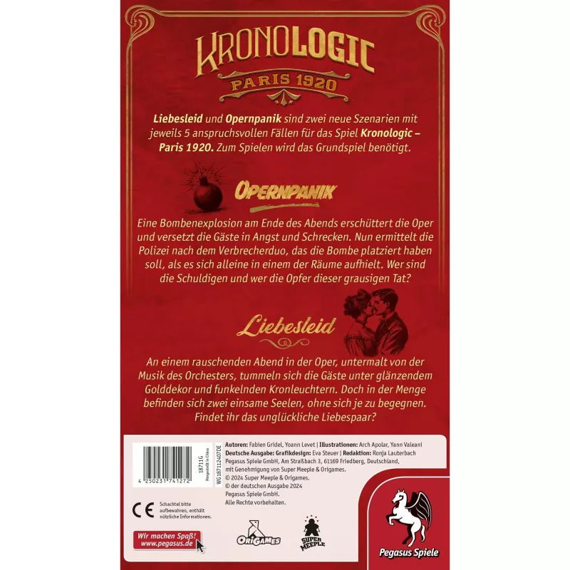 Kronologic - Paris1920: Liebesleid & Opernpanik, rozšírenie spoločenskej hry