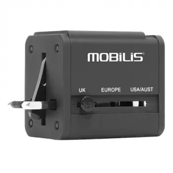 Univerzálny cestovný adaptér 2 USB (100–240 V – 2×0,5 A)