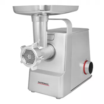 Mlynček na mäso GASTROBACK 41407 — 2100 W, nerezové puzdro, priepustnosť 2,5 kg/min