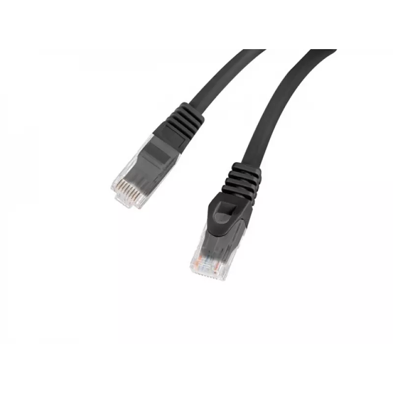 Sieťový kábel Lanberg PCU6-10CU-0200-BK Cat6 U/UTP RJ-45 priamy 2 m čierny
