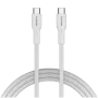 CANYON kábel OnWire 60CL C-C 60W COLOR pletený 1m biely