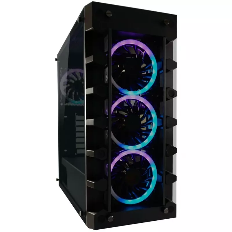 LC Power Gaming 709B Solar_System_X - Tower - ATX - bez napájacieho zdroja - čierna - USB/Audio (LC-709B-ON)