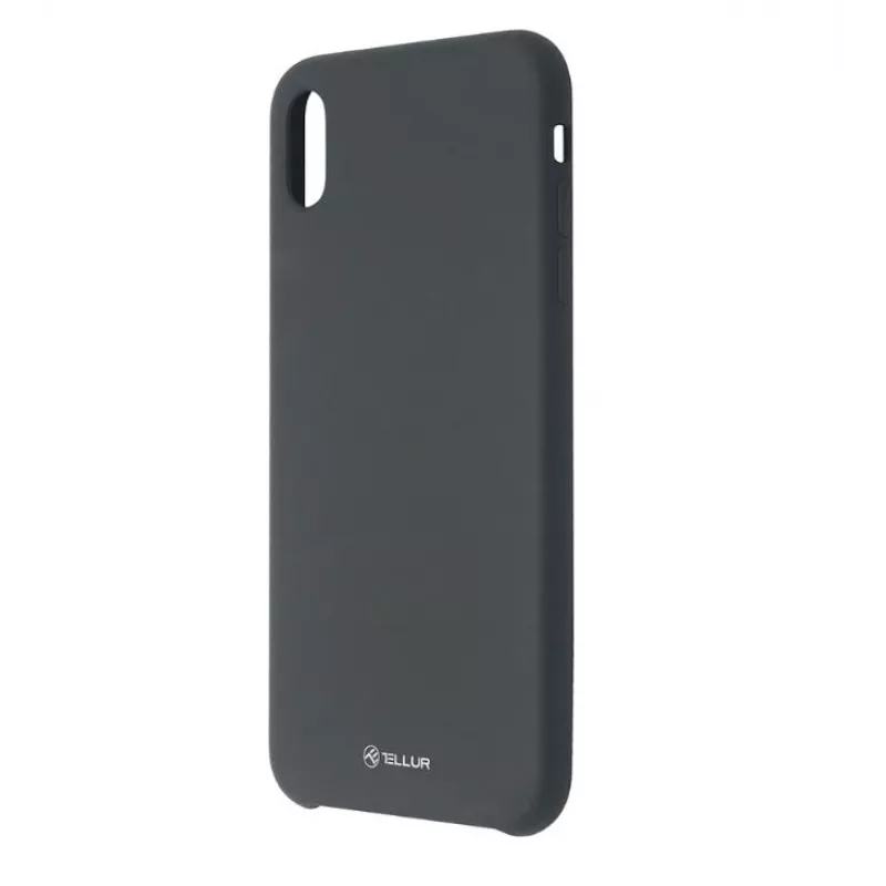Puzdro na telefón Tellur Liquid Silicone pre iPhone XS Max — čierne