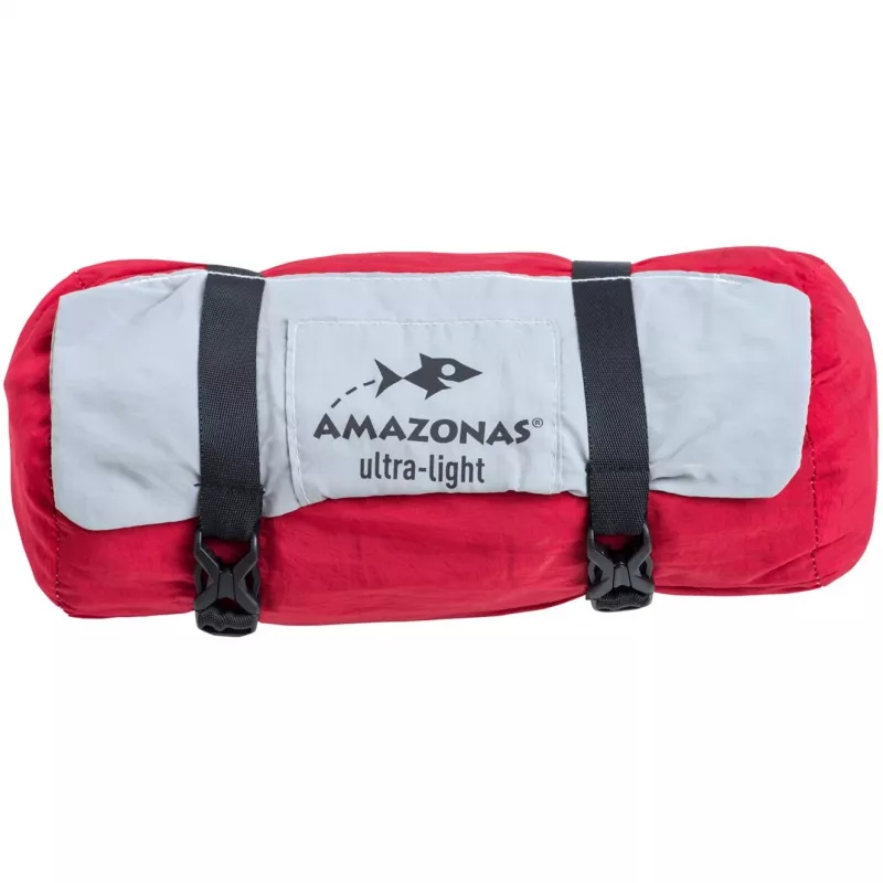 Amazonas Silk Traveller XXL AZ-1030190 kempingová hojdacia sieť, sivá/červená