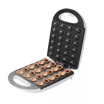 Waflovač Adler AD 3039 — 24 wafle, 1600 W, biela, nepriľnavý povrch, rukoväte zostávajúce chladné