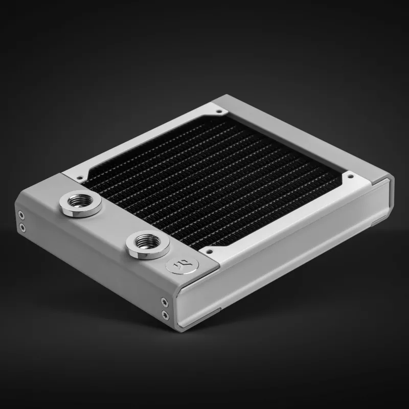 Radiátor EK Water Blocks mosadz meď ušľachtilá oceľ biela