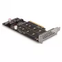 DeLOCK PCI Express x8 karta na 2 x interné NVMe M.2 Key M Bifurcation Low Profile